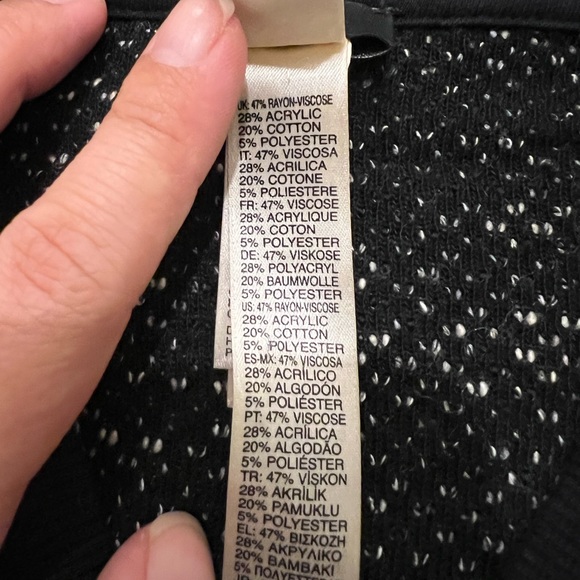 Diesel grey,black,white knit zip up sweater - Picture 9 of 12